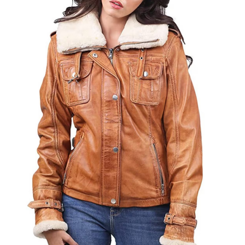 Stylish Lambskin Leather Jacket for Women