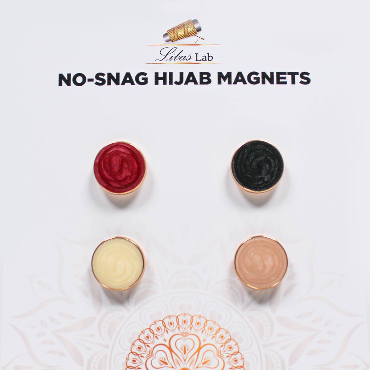 Premium hijab magnets-Mix colours Round Stone Shaped-2