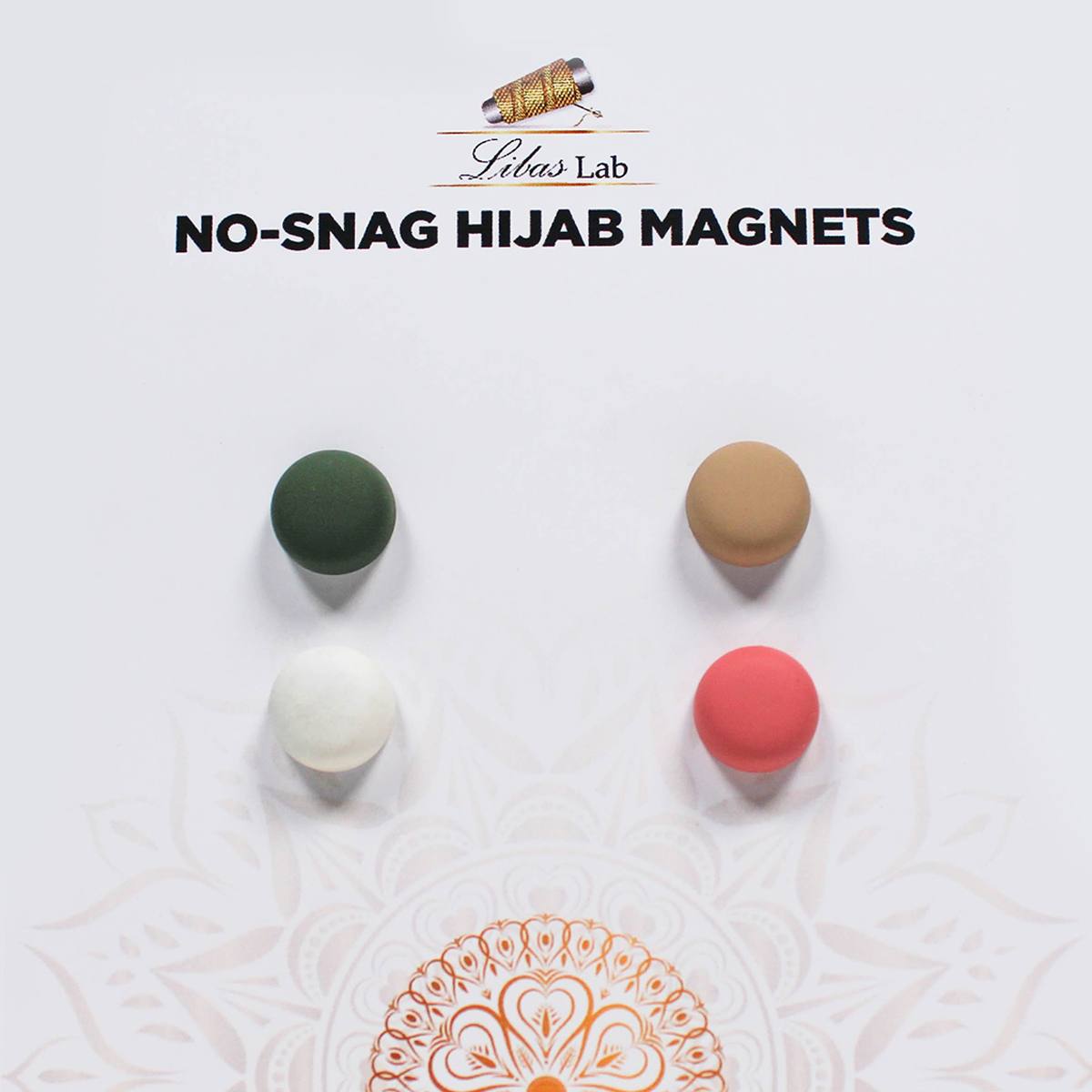Premium hijab  magnets-Mix Colour Round Shape-1