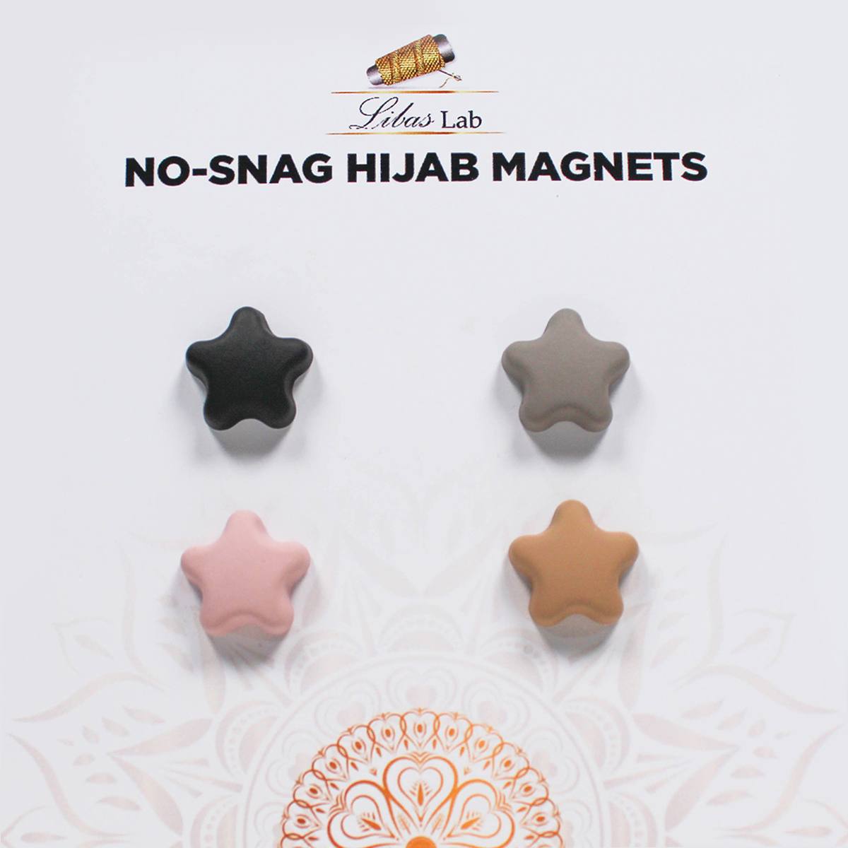 Premium hijab magnets-Mix Colour Star Shape-1