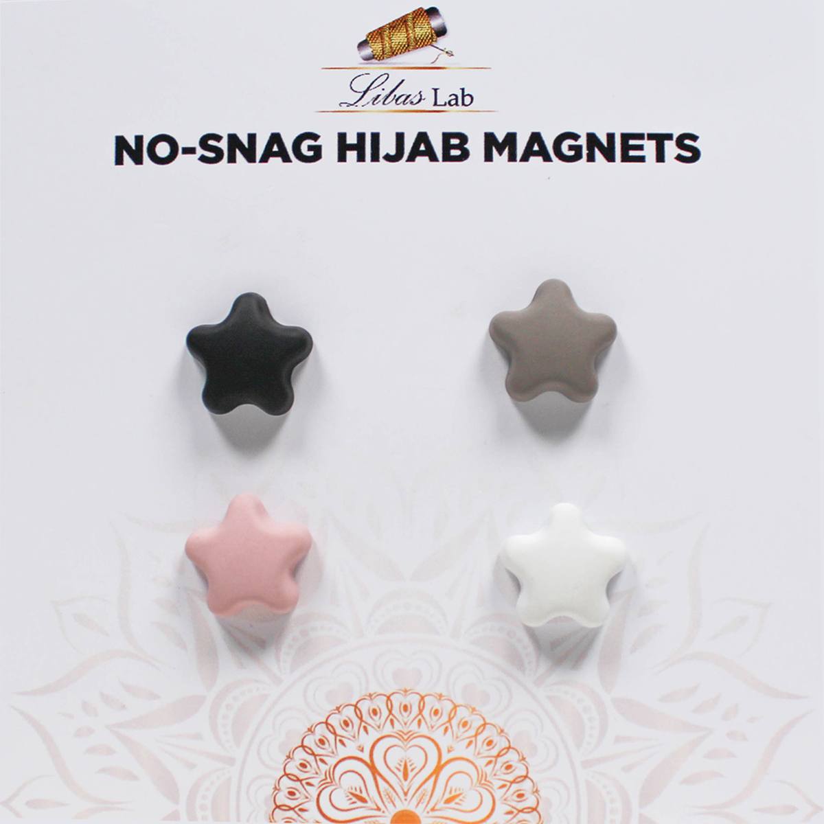 Premium hijab magnets-Mix Colour Star Shape-2