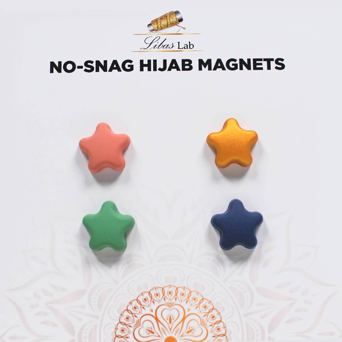 Premium hijab magnets-Mix Colour Star Shape-3