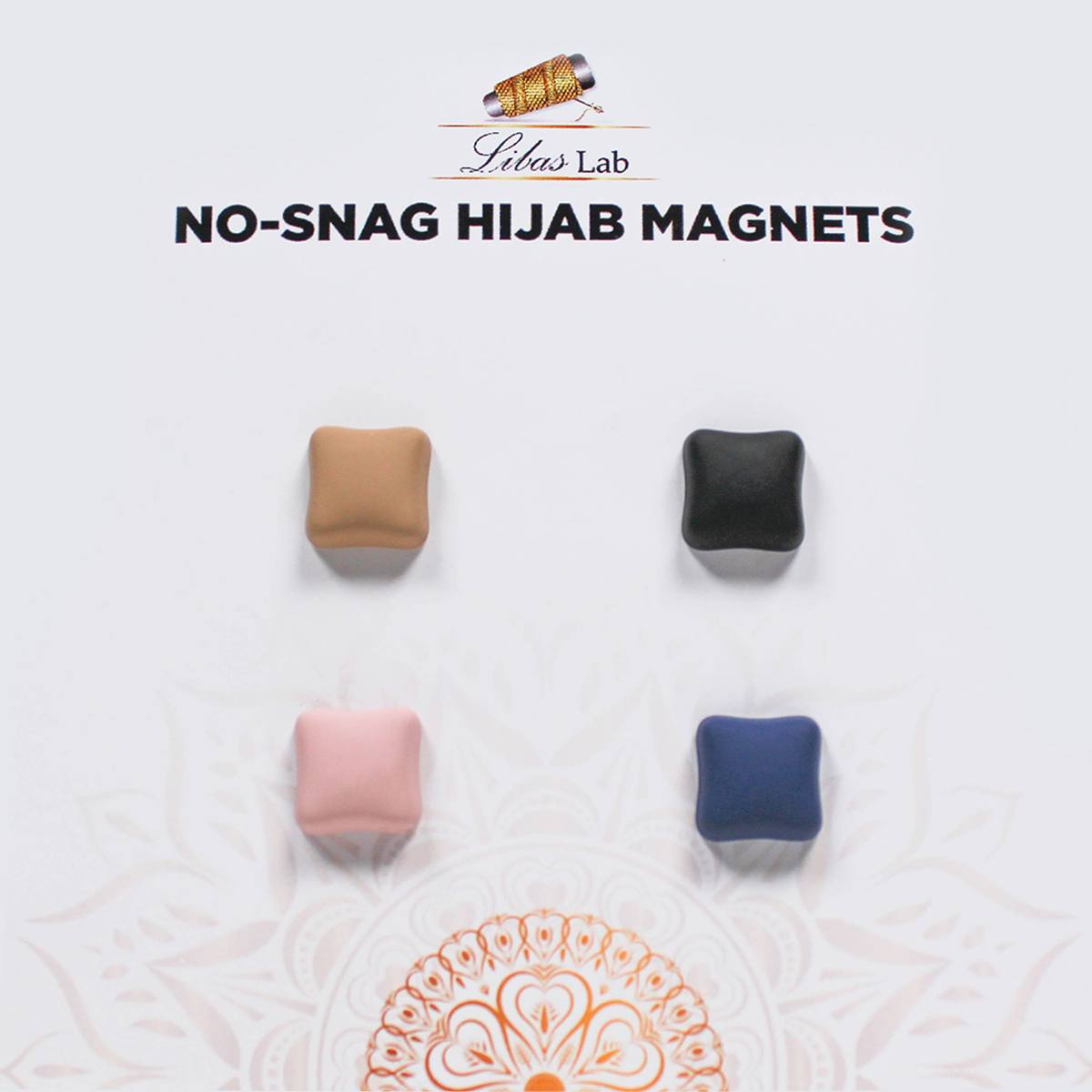 Premium hijab magnets-Mix colours Square Shaped-2