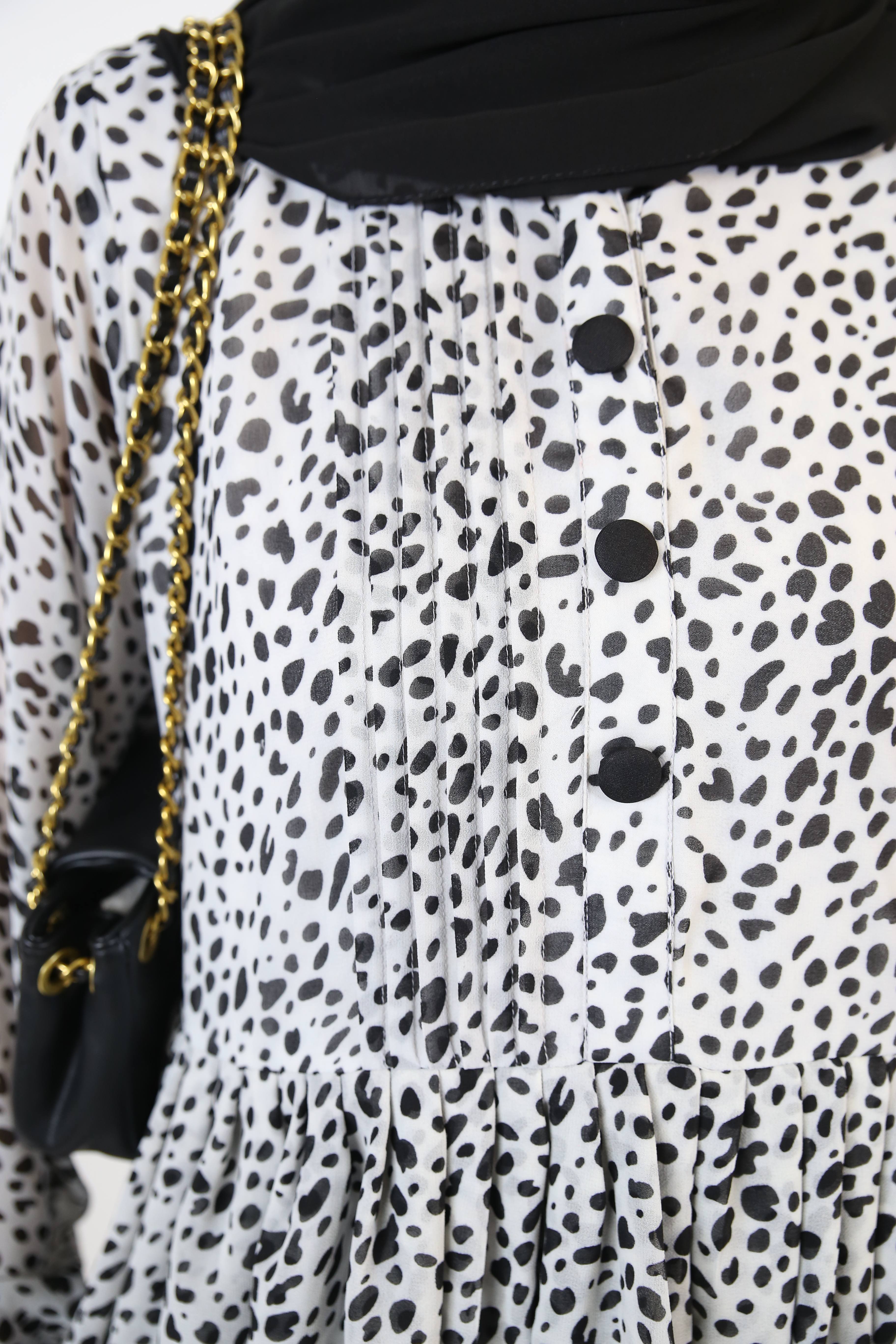 Fahd- Splendid Chiffon lined maxi dress with multi tiered ruffles and front pleats detailing- Cheetah Print