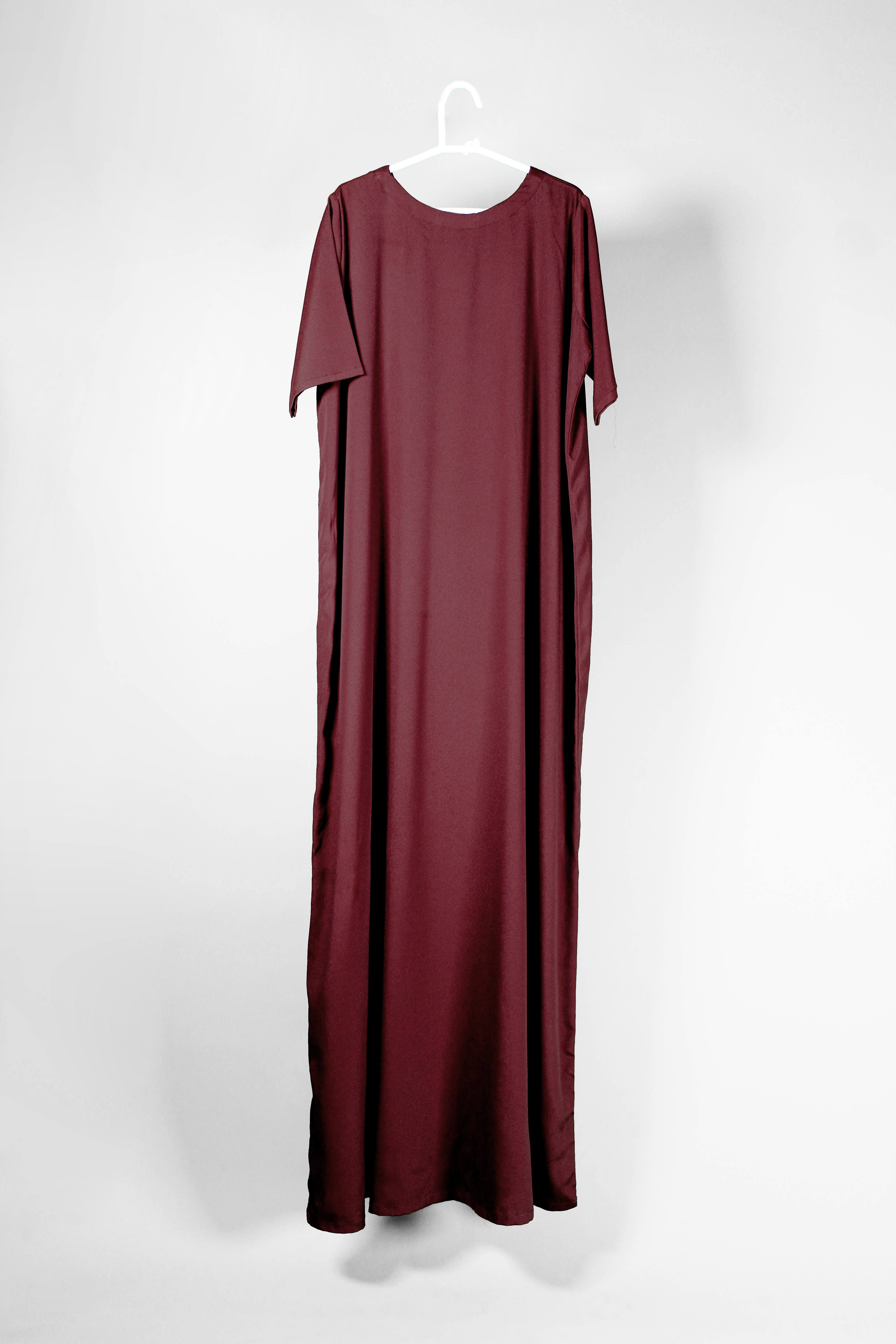 Rich Indulgence: Non wrinkle Inner Slip Dress in Chocolate Brown