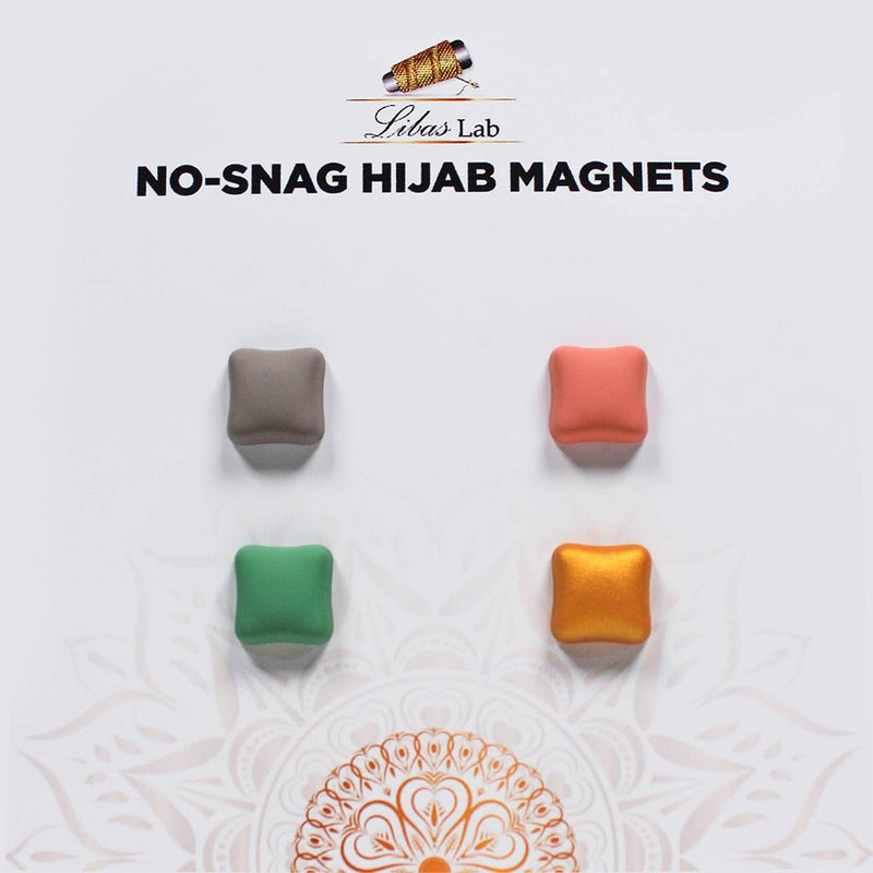 Premium hijab  magnets-Mix colours Square Shaped-3
