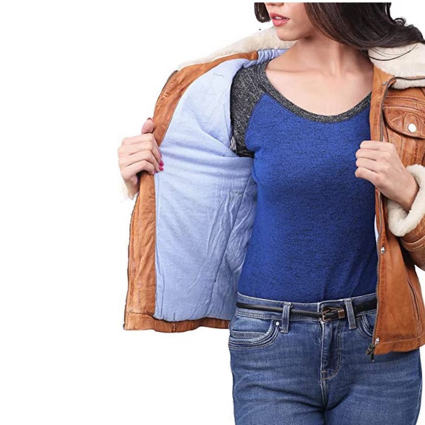 Stylish Lambskin Leather Jacket for Women
