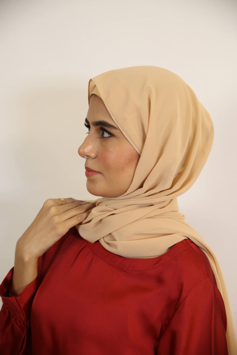 Essential Chiffon hijab-Pale Skin color