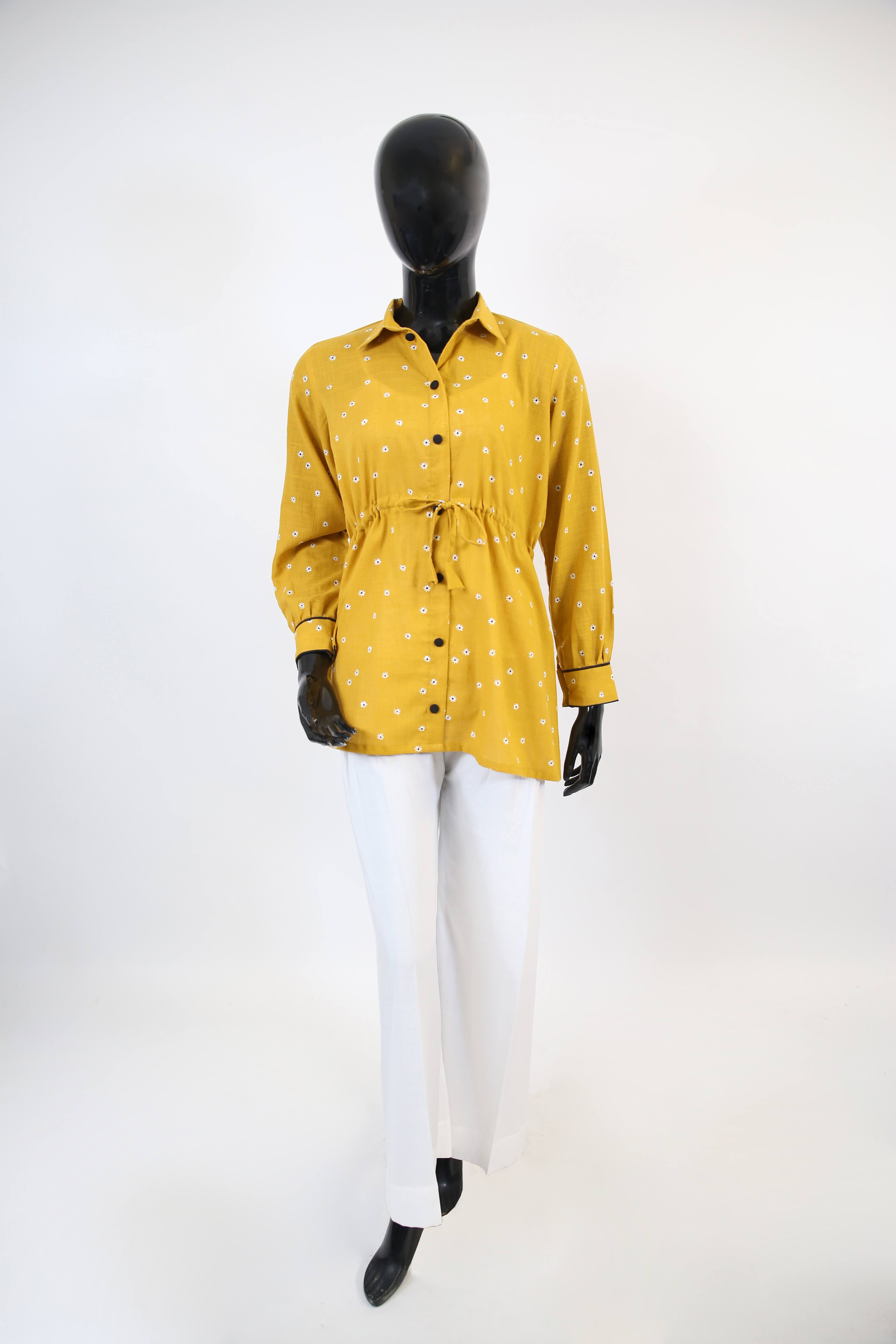 Sunflowers- Alluring Cotton Printed tunic shirt