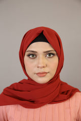 Essential Chiffon hijab-Red color