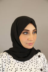 Essential Chiffon hijab-Black color