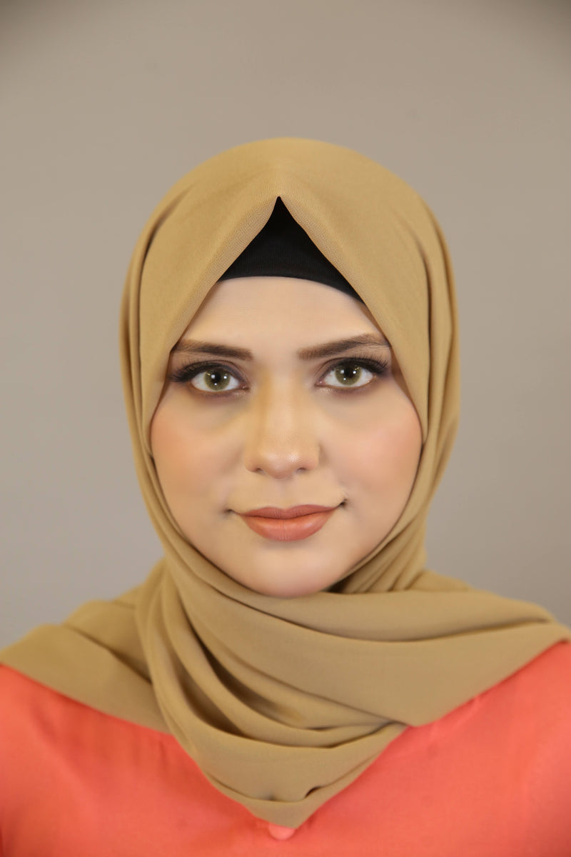 Essential Chiffon hijab-Beige color