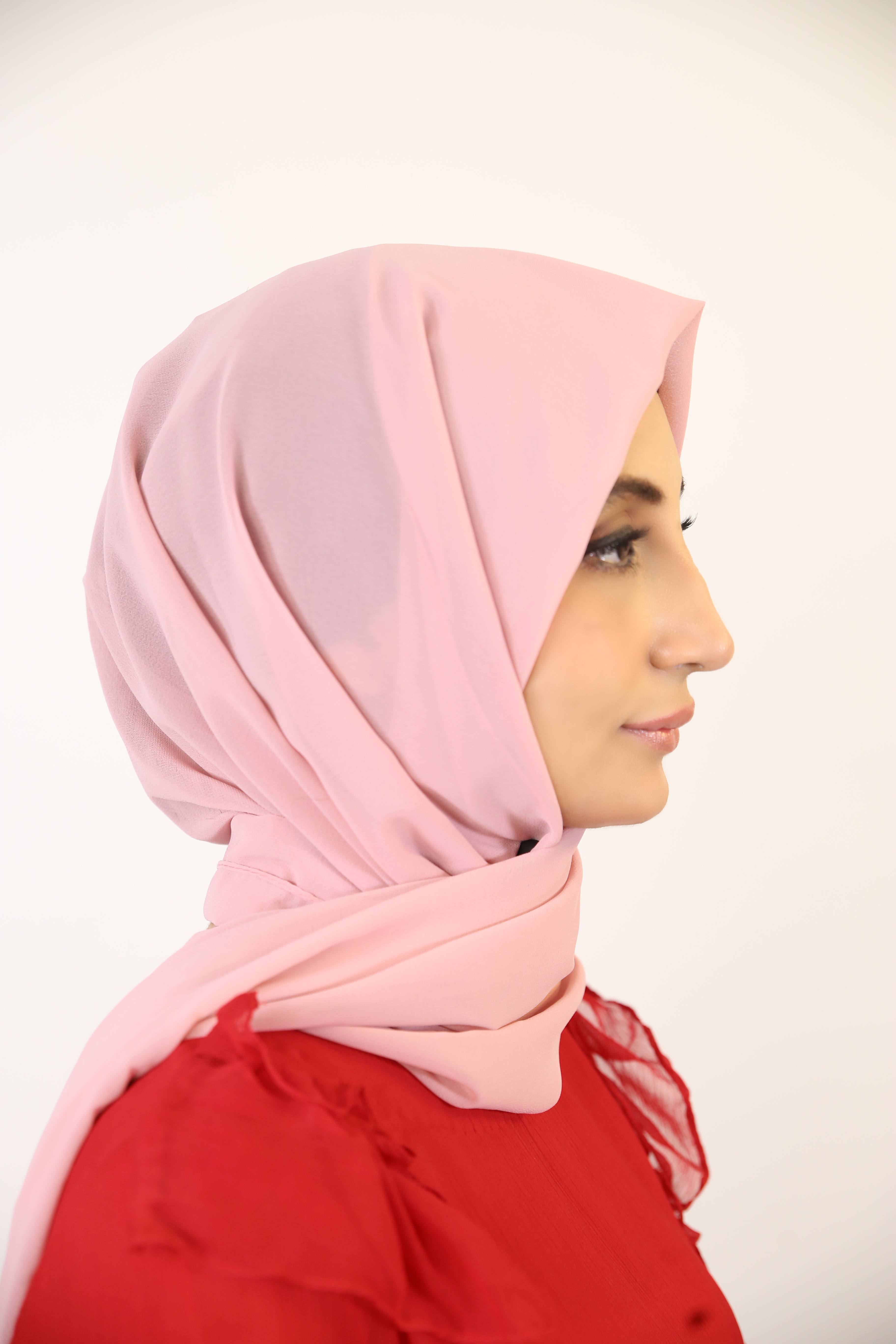 Essential Chiffon hijab-Pink color