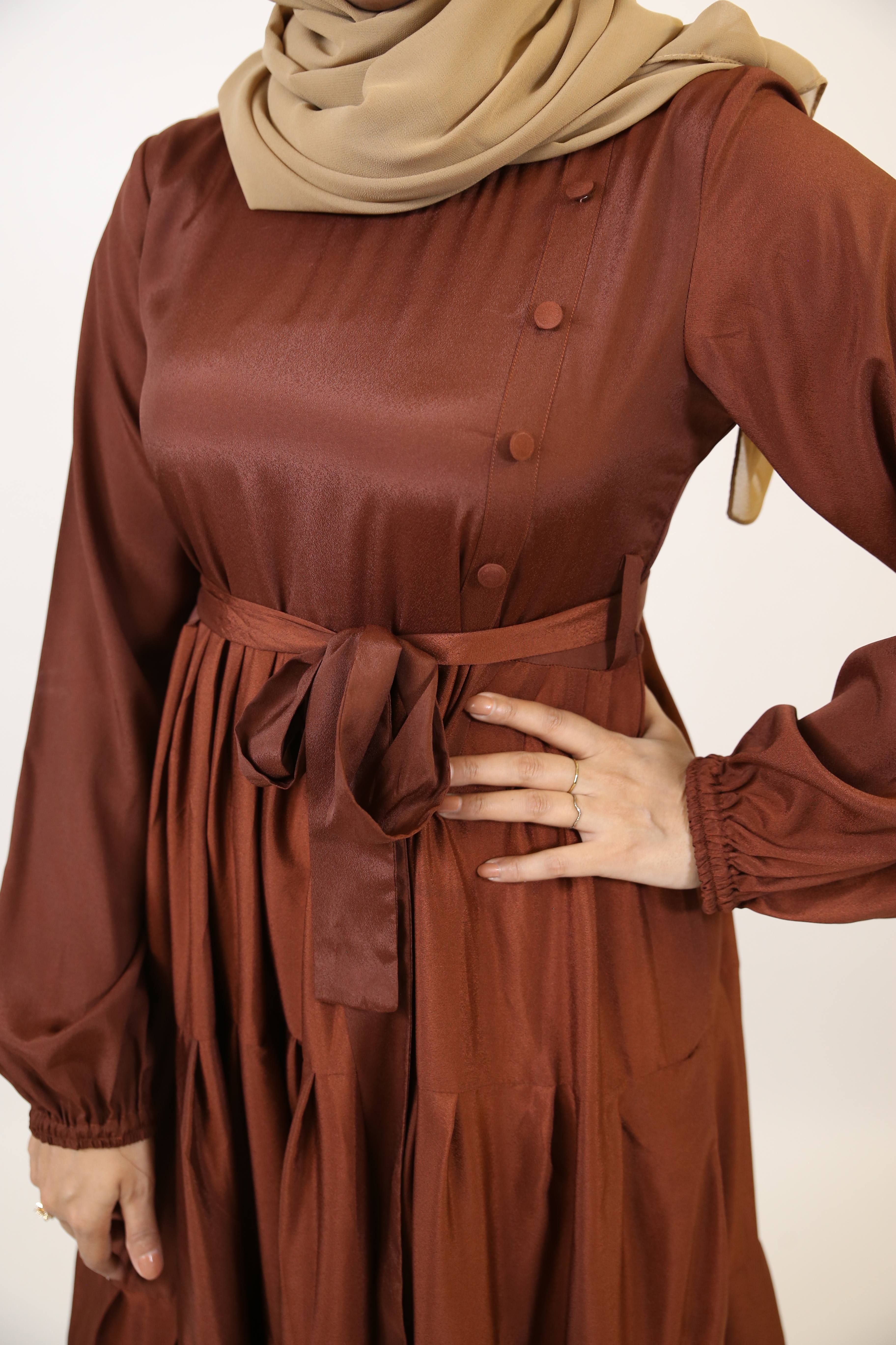 Halim- Dreamy no sheer maxi dress with ruffled tiered frock style- Rus Halim- Dreamy no sheer maxi dress with ruffled tiered frock style- Rus