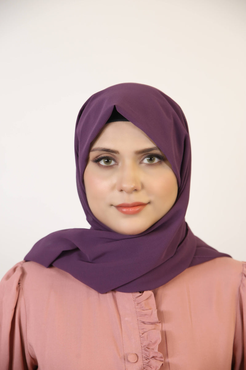 Essential Chiffon hijab-Violet color