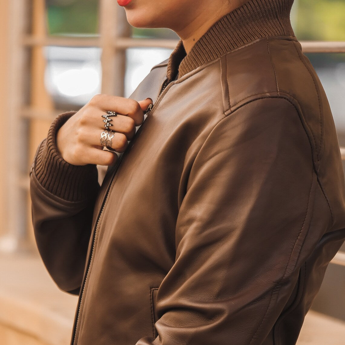 Timeless Handmade Vintage Brown Leather Jacket